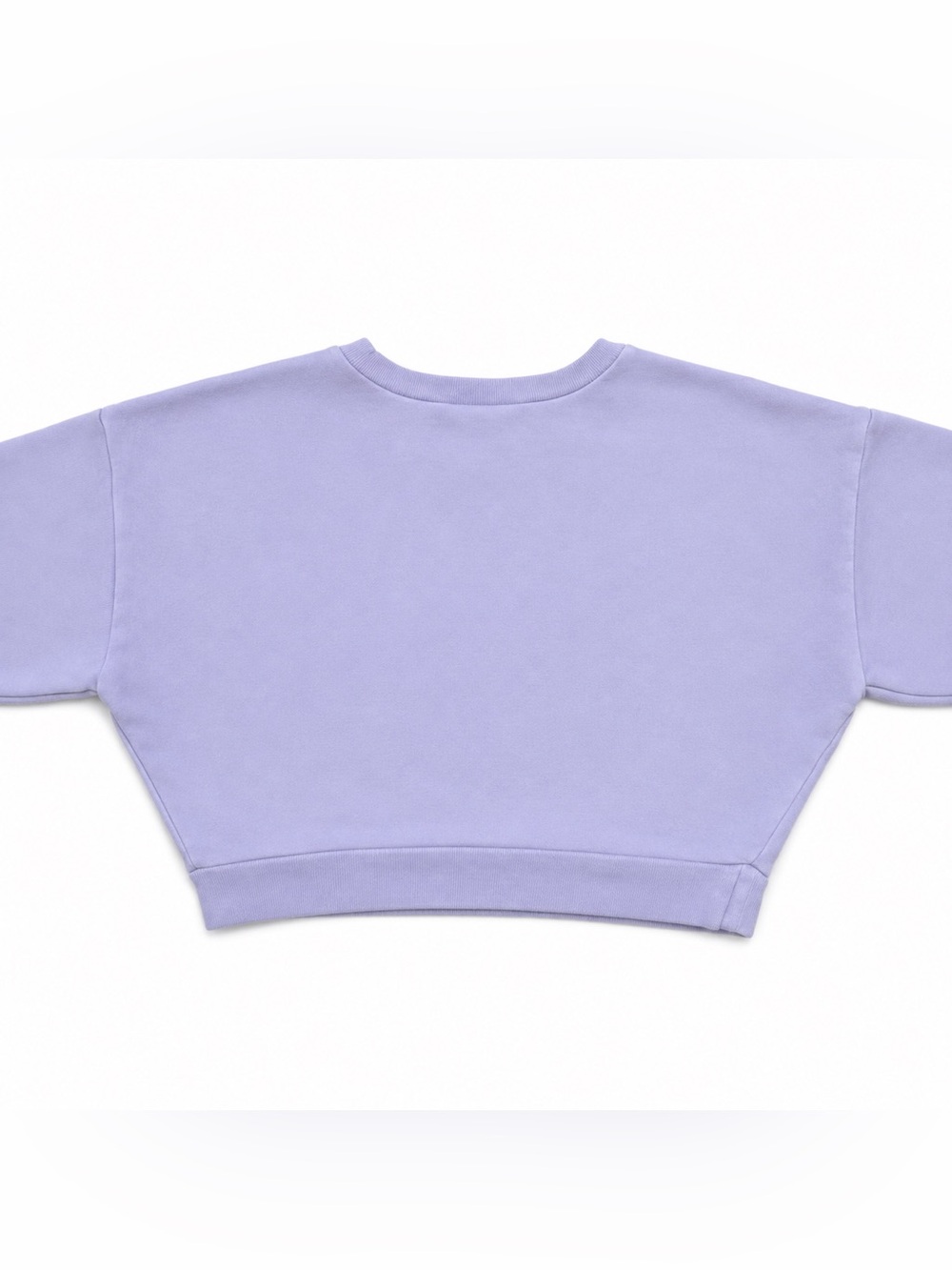 Reformation Jeans Lavender Cropped Crewneck Sweatshirt Organic Cotton – Small - Picture 7 of 7